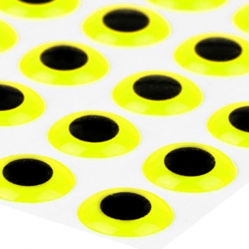 3D Epoxy Augen Fluo Gelb