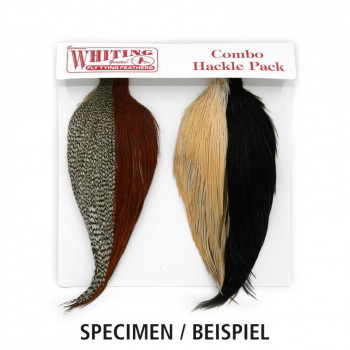 WHITING Introductory Hackle Pack - 4 halbe Bälge