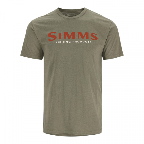 SIMMS T-Shirt Logo - Simms Orange/Military Heather
